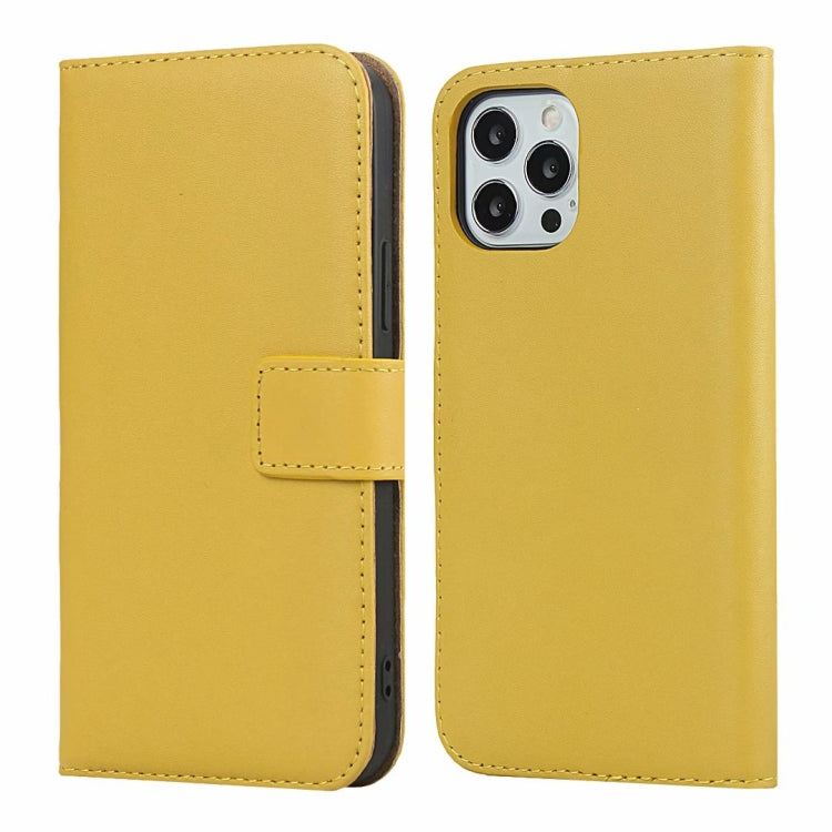 Plain Texture Cowhide Leather Horizontal Flip Case with Magnetic Clasp & Holder & Card Slots & Wallet, For iPhone 12 Pro Max, For iPhone 12 / 12 Pro