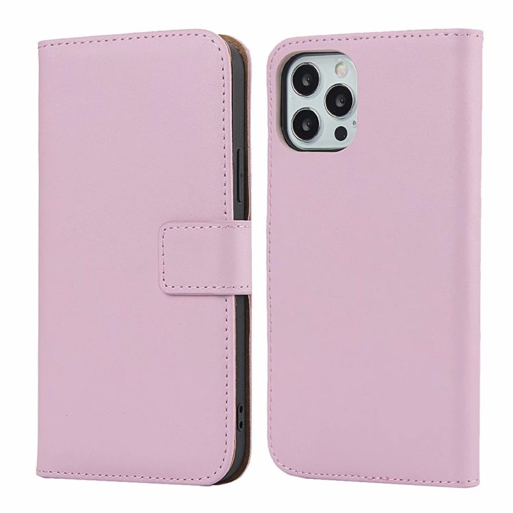 Plain Texture Cowhide Leather Horizontal Flip Case with Magnetic Clasp & Holder & Card Slots & Wallet, For iPhone 12 Pro Max, For iPhone 12 / 12 Pro