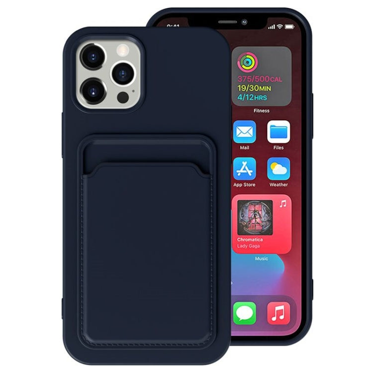 TPU + Flannel Lining Shockproof  Case with Card Slots, For iPhone 12 Pro Max, For iPhone 12 Pro