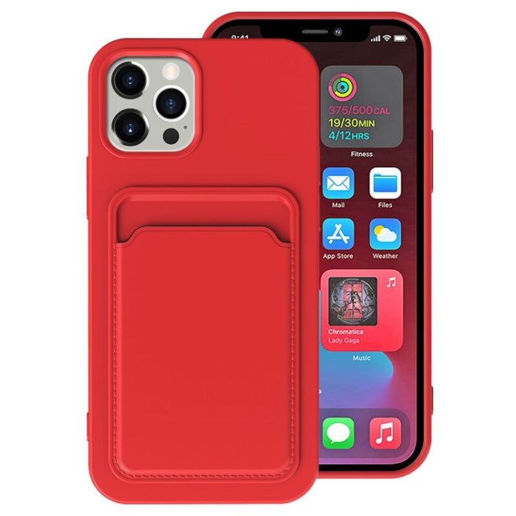 TPU + Flannel Lining Shockproof  Case with Card Slots, For iPhone 12, For  iPhone 12 Mini