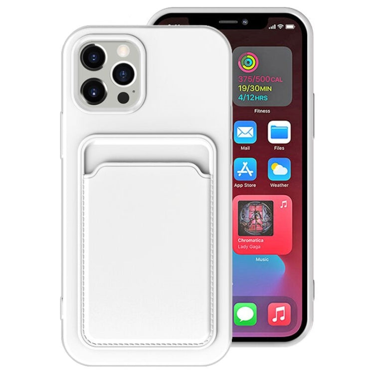 TPU + Flannel Lining Shockproof  Case with Card Slots, For iPhone 12, For  iPhone 12 Mini