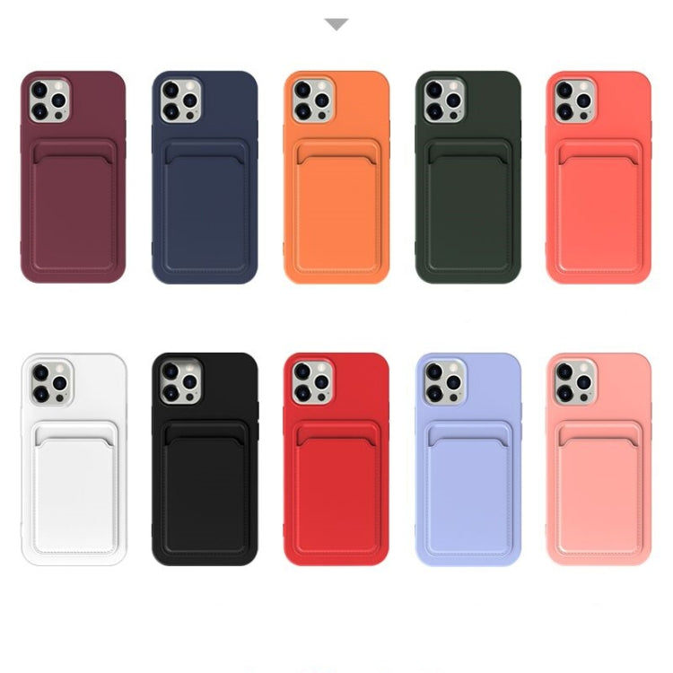 TPU + Flannel Lining Shockproof  Case with Card Slots, For iPhone 12, For  iPhone 12 Mini