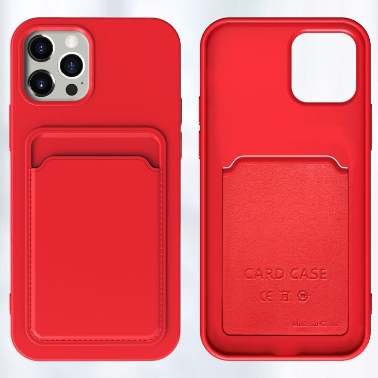 TPU + Flannel Lining Shockproof  Case with Card Slots, For iPhone 12, For  iPhone 12 Mini