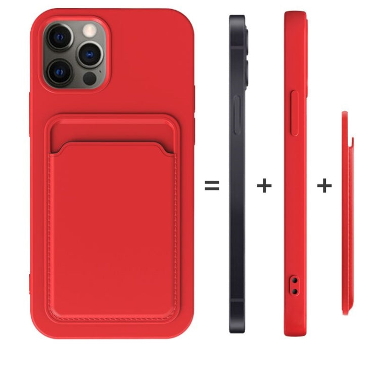 TPU + Flannel Lining Shockproof  Case with Card Slots, For iPhone 12, For  iPhone 12 Mini