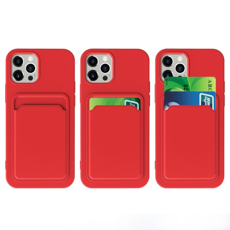 TPU + Flannel Lining Shockproof  Case with Card Slots, For iPhone 12, For  iPhone 12 Mini