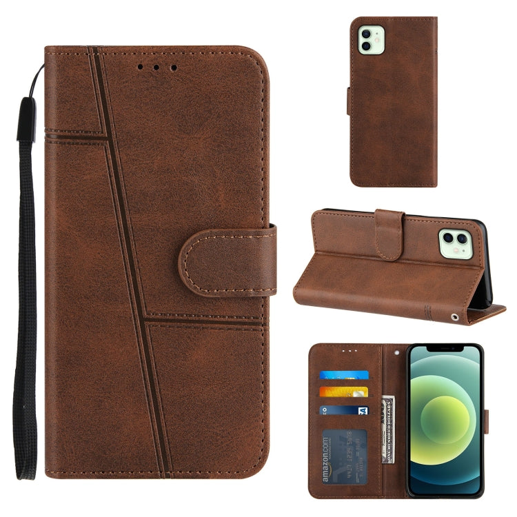 Stitching Calf Texture Buckle Horizontal Flip Leather Case with Holder & Card Slots & Wallet & Lanyard, For iPhone 12 mini, For iPhone 11, For iPhone 11 Pro, For iPhone 11 Pro Max