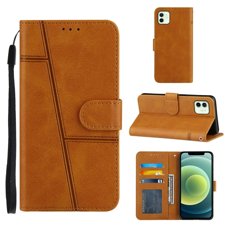 Stitching Calf Texture Buckle Horizontal Flip Leather Case with Holder & Card Slots & Wallet & Lanyard, For iPhone 12 mini, For iPhone 11, For iPhone 11 Pro, For iPhone 11 Pro Max