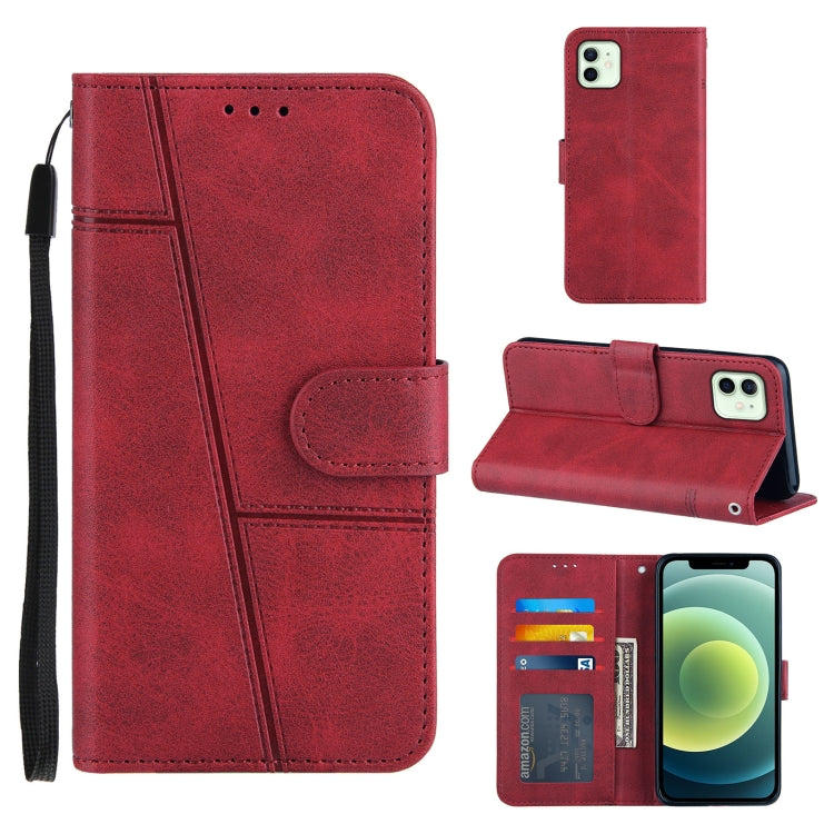 Stitching Calf Texture Buckle Horizontal Flip Leather Case with Holder & Card Slots & Wallet & Lanyard, For iPhone 12 mini, For iPhone 11, For iPhone 11 Pro, For iPhone 11 Pro Max