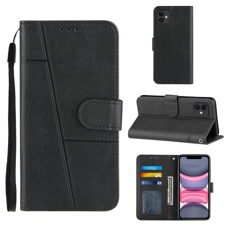 Stitching Calf Texture Buckle Horizontal Flip Leather Case with Holder & Card Slots & Wallet & Lanyard, For iPhone 12 mini, For iPhone 11, For iPhone 11 Pro, For iPhone 11 Pro Max