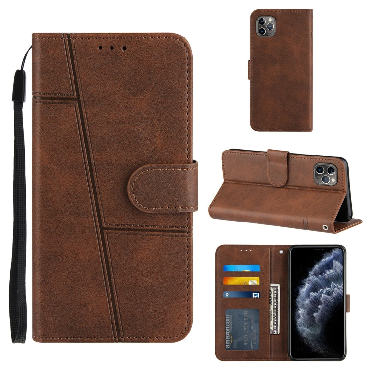 Stitching Calf Texture Buckle Horizontal Flip Leather Case with Holder & Card Slots & Wallet & Lanyard, For iPhone 12 mini, For iPhone 11, For iPhone 11 Pro, For iPhone 11 Pro Max