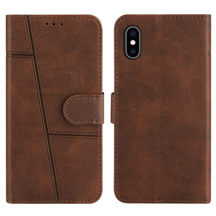 Stitching Calf Texture Buckle Horizontal Flip Leather Case with Holder & Card Slots & Wallet & Lanyard, For iPhone XS / X, For iPhone XR, For iPhone XS Max, For iPhone 6 Plus / 7 Plus / 8 Plus
