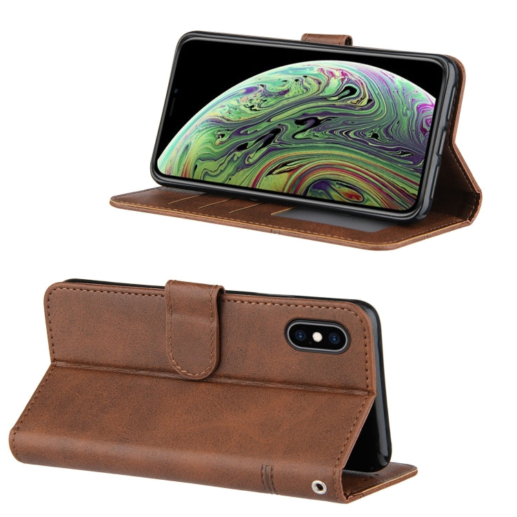 Stitching Calf Texture Buckle Horizontal Flip Leather Case with Holder & Card Slots & Wallet & Lanyard, For iPhone XS / X, For iPhone XR, For iPhone XS Max, For iPhone 6 Plus / 7 Plus / 8 Plus