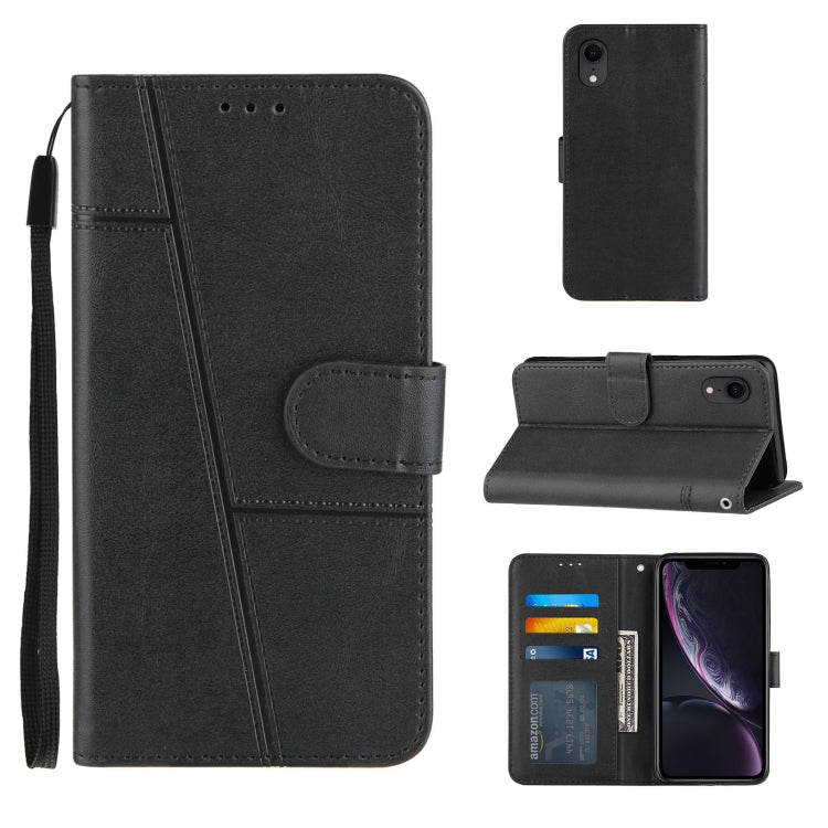 Stitching Calf Texture Buckle Horizontal Flip Leather Case with Holder & Card Slots & Wallet & Lanyard, For iPhone XS / X, For iPhone XR, For iPhone XS Max, For iPhone 6 Plus / 7 Plus / 8 Plus