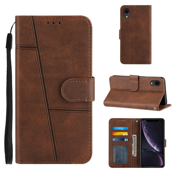 Stitching Calf Texture Buckle Horizontal Flip Leather Case with Holder & Card Slots & Wallet & Lanyard, For iPhone XS / X, For iPhone XR, For iPhone XS Max, For iPhone 6 Plus / 7 Plus / 8 Plus