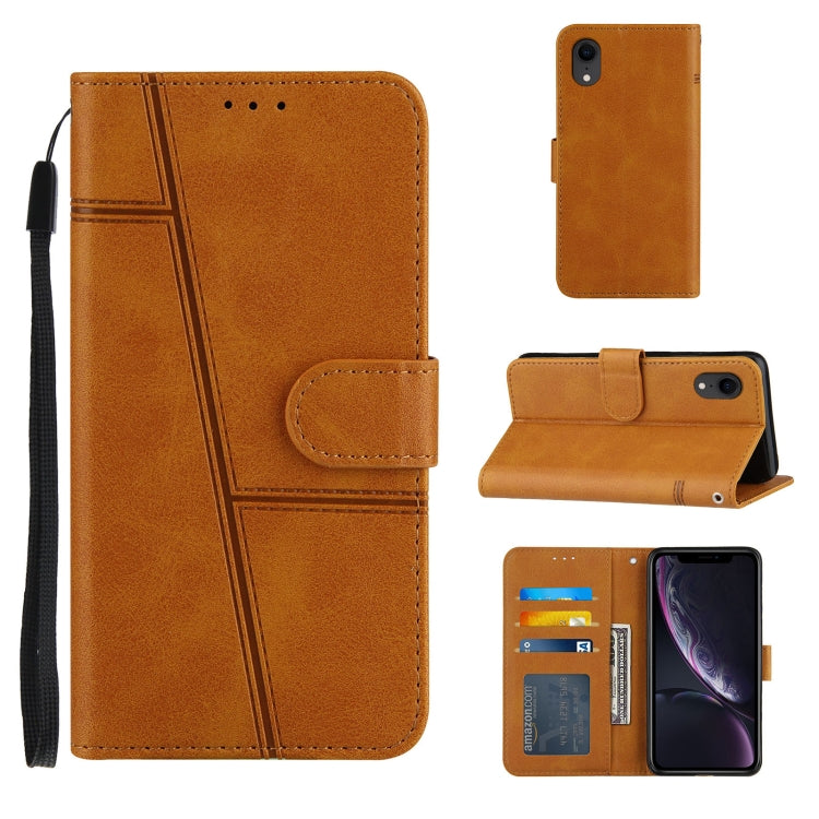Stitching Calf Texture Buckle Horizontal Flip Leather Case with Holder & Card Slots & Wallet & Lanyard, For iPhone XS / X, For iPhone XR, For iPhone XS Max, For iPhone 6 Plus / 7 Plus / 8 Plus