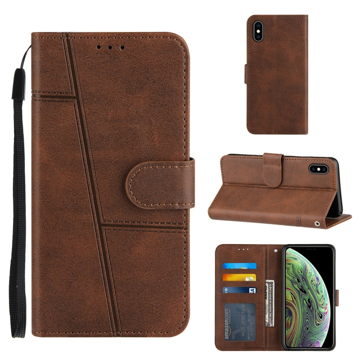 Stitching Calf Texture Buckle Horizontal Flip Leather Case with Holder & Card Slots & Wallet & Lanyard, For iPhone XS / X, For iPhone XR, For iPhone XS Max, For iPhone 6 Plus / 7 Plus / 8 Plus