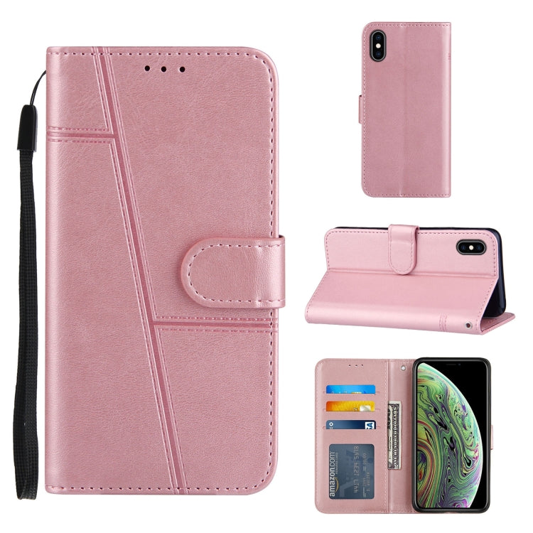 Stitching Calf Texture Buckle Horizontal Flip Leather Case with Holder & Card Slots & Wallet & Lanyard, For iPhone XS / X, For iPhone XR, For iPhone XS Max, For iPhone 6 Plus / 7 Plus / 8 Plus