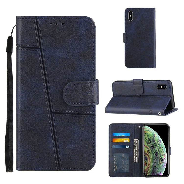 Stitching Calf Texture Buckle Horizontal Flip Leather Case with Holder & Card Slots & Wallet & Lanyard, For iPhone XS / X, For iPhone XR, For iPhone XS Max, For iPhone 6 Plus / 7 Plus / 8 Plus