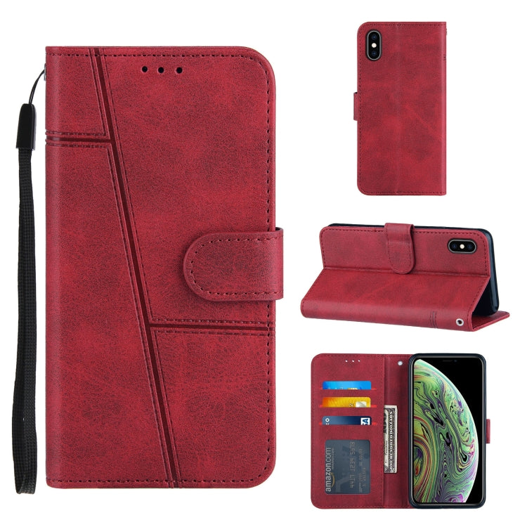 Stitching Calf Texture Buckle Horizontal Flip Leather Case with Holder & Card Slots & Wallet & Lanyard, For iPhone XS / X, For iPhone XR, For iPhone XS Max, For iPhone 6 Plus / 7 Plus / 8 Plus
