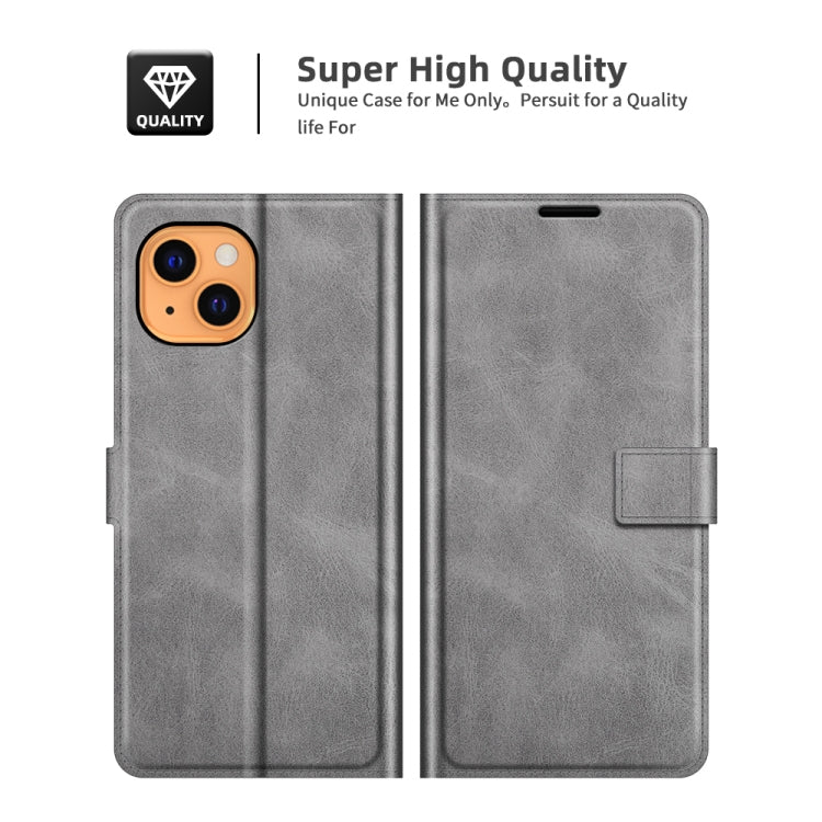 Retro Calf Pattern Buckle Horizontal Flip Leather Case with Holder & Card Slots & Wallet, For iPhone 13
