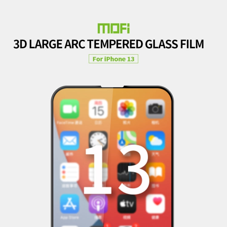 MOFI 9H 3D Explosion-proof Curved Screen Tempered Glass Film, For iPhone 13 / 13 Pro, For iPhone 13 Pro Max, For iPhone 13 mini