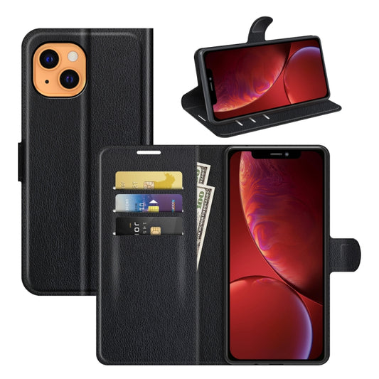 For iPhone 13 Litchi Texture Horizontal Flip Protective Case with Holder & Card Slots & Wallet, For iPhone 13