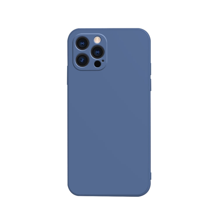Solid Color Cube Straight Edge Liquid Silicone Lining Flannel Case, For iPhone 13 mini, For iPhone 13 Pro Max