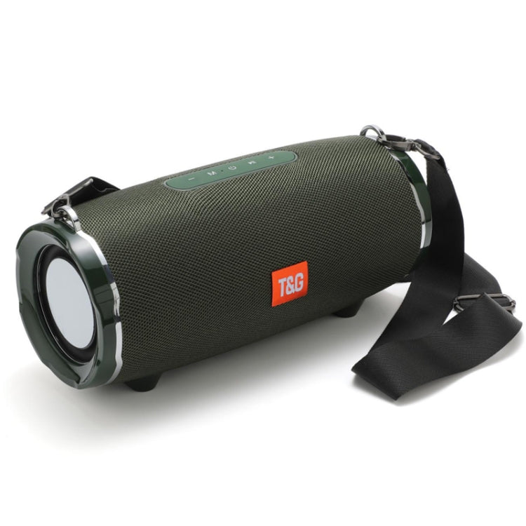 T&G TG187 Portable Waterproof Wireless Bass Surround Bluetooth Speaker with Shoulder Strap, Support FM / TF Card