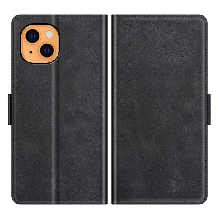 Dual-side Magnetic Buckle Horizontal Flip Leather Case with Holder & Card Slots & Wallet for iPhone 13 mini