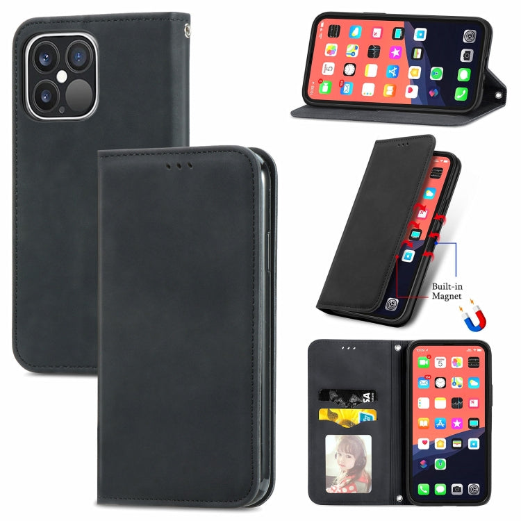Retro Skin Feel Business Magnetic Horizontal Flip Leather Case With Holder & Card Slots & Wallet & Photo Frame, For iPhone 13 Pro Max, For iPhone 13 Pro, For iPhone 13, For iPhone 13 mini