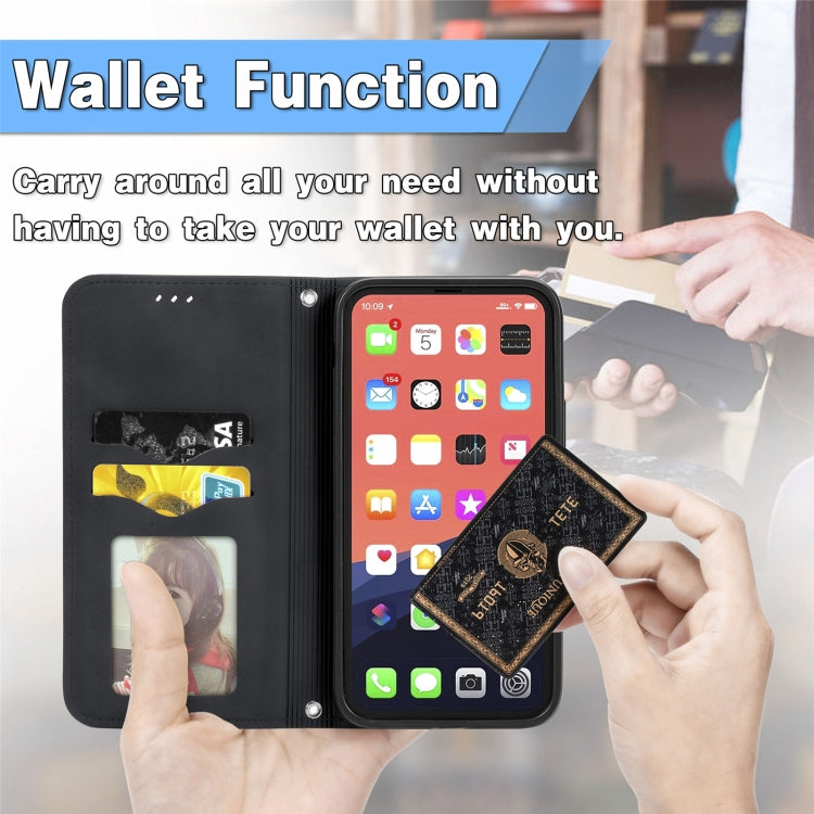 Retro Skin Feel Business Magnetic Horizontal Flip Leather Case With Holder & Card Slots & Wallet & Photo Frame, For iPhone 13 Pro Max, For iPhone 13 Pro, For iPhone 13, For iPhone 13 mini