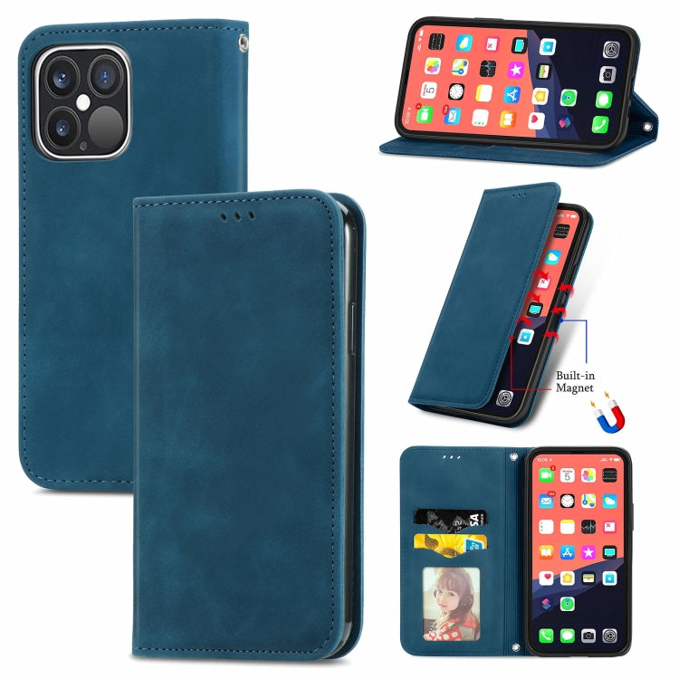 Retro Skin Feel Business Magnetic Horizontal Flip Leather Case With Holder & Card Slots & Wallet & Photo Frame, For iPhone 13 Pro Max, For iPhone 13 Pro, For iPhone 13, For iPhone 13 mini