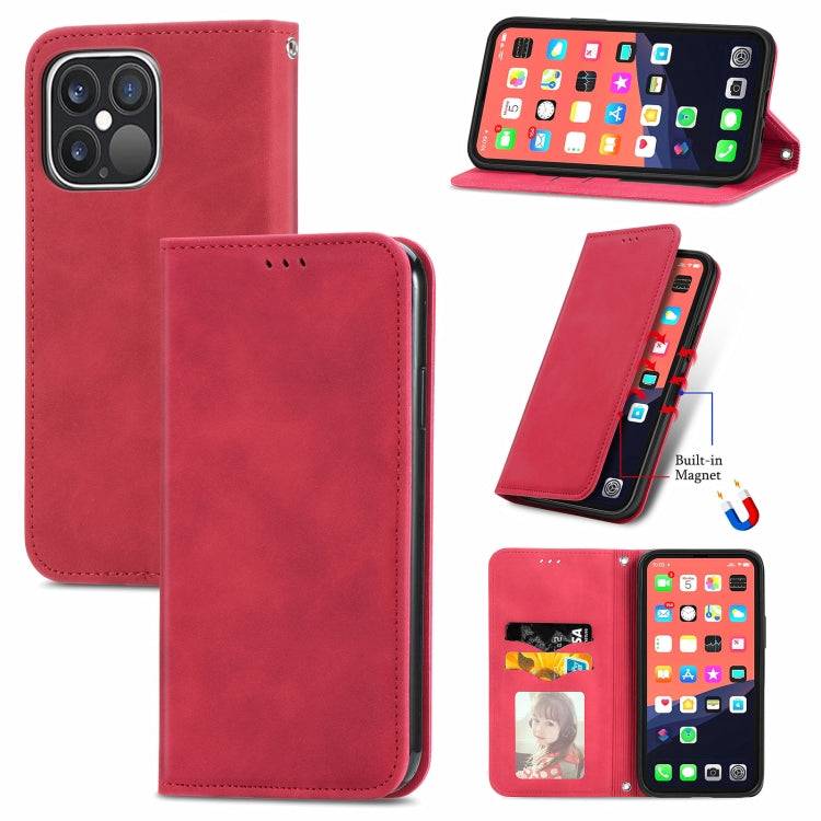 Retro Skin Feel Business Magnetic Horizontal Flip Leather Case With Holder & Card Slots & Wallet & Photo Frame, For iPhone 13 Pro Max, For iPhone 13 Pro, For iPhone 13, For iPhone 13 mini