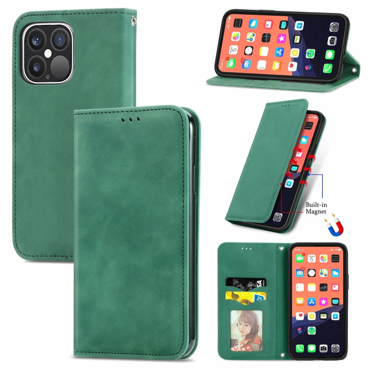 Retro Skin Feel Business Magnetic Horizontal Flip Leather Case With Holder & Card Slots & Wallet & Photo Frame, For iPhone 13 Pro Max, For iPhone 13 Pro, For iPhone 13, For iPhone 13 mini