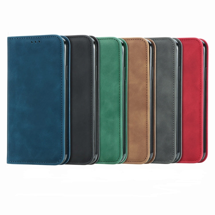 Retro Skin Feel Business Magnetic Horizontal Flip Leather Case With Holder & Card Slots & Wallet & Photo Frame, For iPhone 13 Pro Max, For iPhone 13 Pro, For iPhone 13, For iPhone 13 mini
