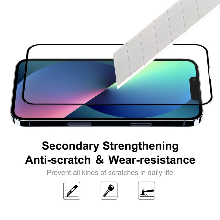 ENKAY Hat-Prince Full Glue 0.26mm 9H 2.5D Tempered Glass Screen Protector Full Coverage Film, For iPhone 13 mini, For iPhone 13 / 13 Pro, For iPhone 13 Pro Max