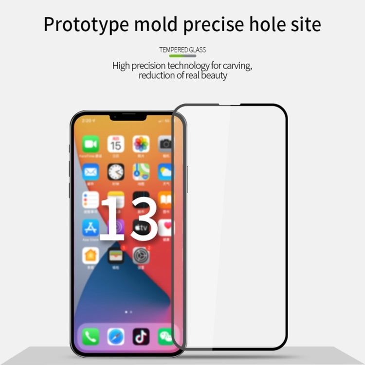 PINWUYO 9H 2.5D Full Screen Tempered Glass Film, For iPhone 13 mini, For iPhone 13 / 13 Pro, For iPhone 13 Pro Max