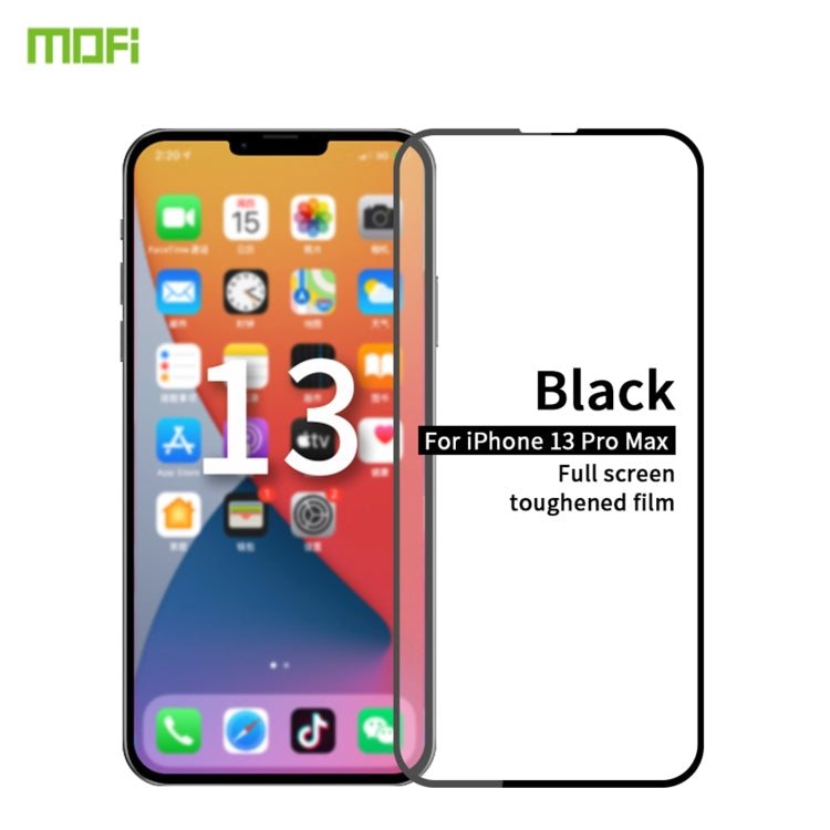 MOFI 9H 2.5D Full Screen Tempered Glass Film, For iPhone 13 mini, For iPhone 13 / 13 Pro, For iPhone 13 Pro Max
