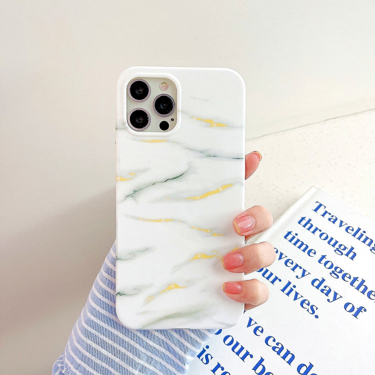 Thickened TPU Glazed Marble Mobile Phone Case, For iPhone 12 Pro Max, For iPhone 12 / 12 Pro, For iPhone 12 mini, For iPhone 11 Pro Max