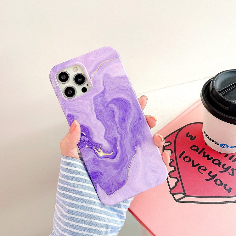 Thickened TPU Glazed Marble Mobile Phone Case, For iPhone 12 Pro Max, For iPhone 12 / 12 Pro, For iPhone 12 mini, For iPhone 11 Pro Max