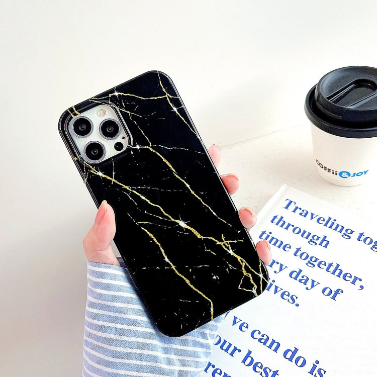 Thickened TPU Glazed Marble Mobile Phone Case, For iPhone 12 Pro Max, For iPhone 12 / 12 Pro, For iPhone 12 mini, For iPhone 11 Pro Max