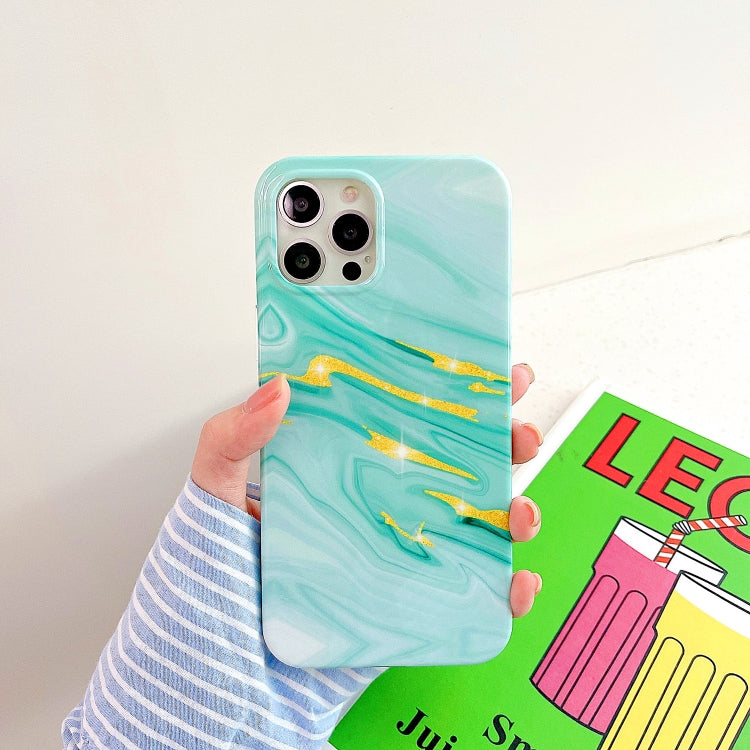 Thickened TPU Glazed Marble Mobile Phone Case, For iPhone 12 Pro Max, For iPhone 12 / 12 Pro, For iPhone 12 mini, For iPhone 11 Pro Max