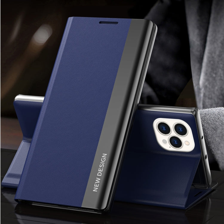 Side Electroplated Magnetic Ultra-Thin Horizontal Flip Leather Case with Holder, For iPhone 13 Pro Max, For  IPhone 13 Pro, For iPhone 13
