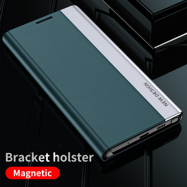 Side Electroplated Magnetic Ultra-Thin Horizontal Flip Leather Case with Holder, For iPhone 13 Pro Max, For  IPhone 13 Pro, For iPhone 13