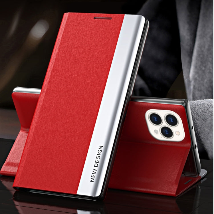 Side Electroplated Magnetic Ultra-Thin Horizontal Flip Leather Case with Holder, For iPhone 13 Pro Max, For  IPhone 13 Pro, For iPhone 13
