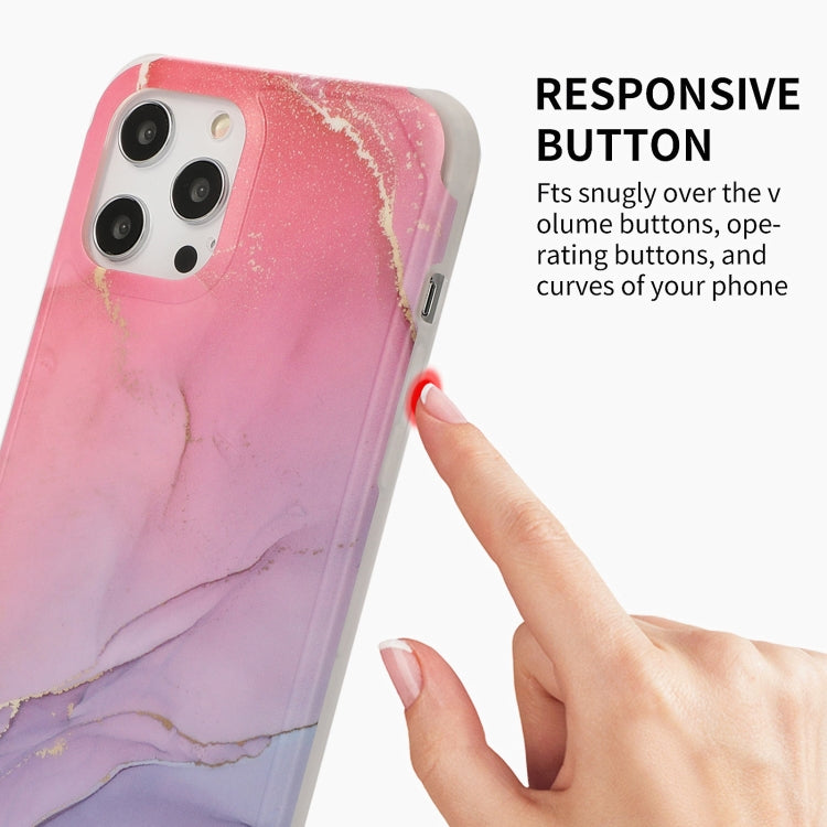 Four Corners Shocproof Flow Gold Marble IMD Back Cover Case, For iPhone 13 Pro Max, For iPhone 13 Pro, For iPhone 13, For iPhone 13 mini