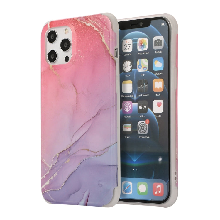 Four Corners Shocproof Flow Gold Marble IMD Back Cover Case, For iPhone 13 Pro Max, For iPhone 13 Pro, For iPhone 13, For iPhone 13 mini