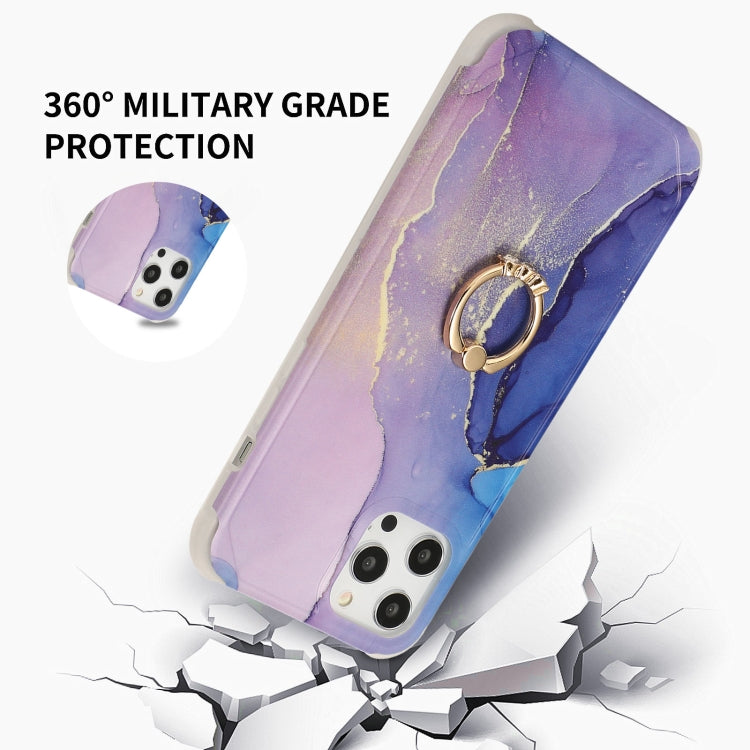 Four Corners Shocproof Flow Gold Marble IMD Back Cover Case with Metal Rhinestone Ring, For iPhone 13 Pro Max, For  iPhone 13 Pro, For  iPhone 13, For iPhone 13 mini