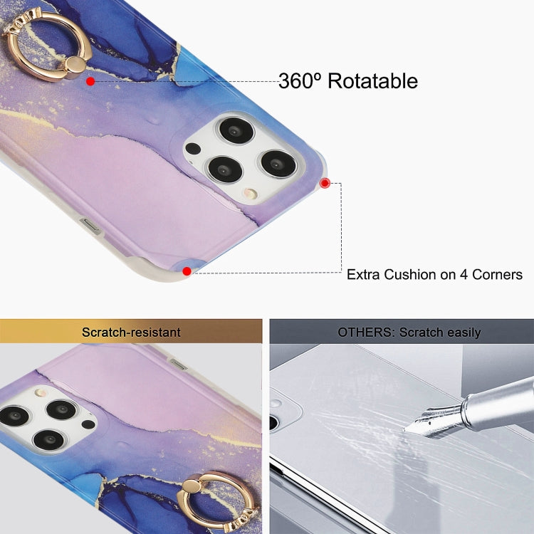 Four Corners Shocproof Flow Gold Marble IMD Back Cover Case with Metal Rhinestone Ring, For iPhone 13 Pro Max, For  iPhone 13 Pro, For  iPhone 13, For iPhone 13 mini