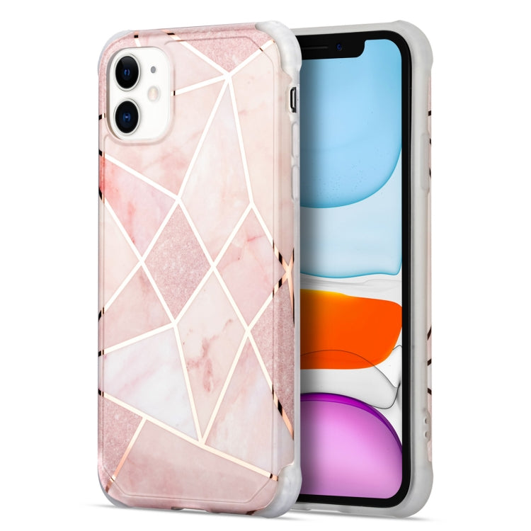 Electroplating Matching Marble IMD Four-Corner TPU Shockproof Case, For iPhone 13 Pro Max, For iPhone 13 Pro, For iPhone 13, For iPhone 13 mini